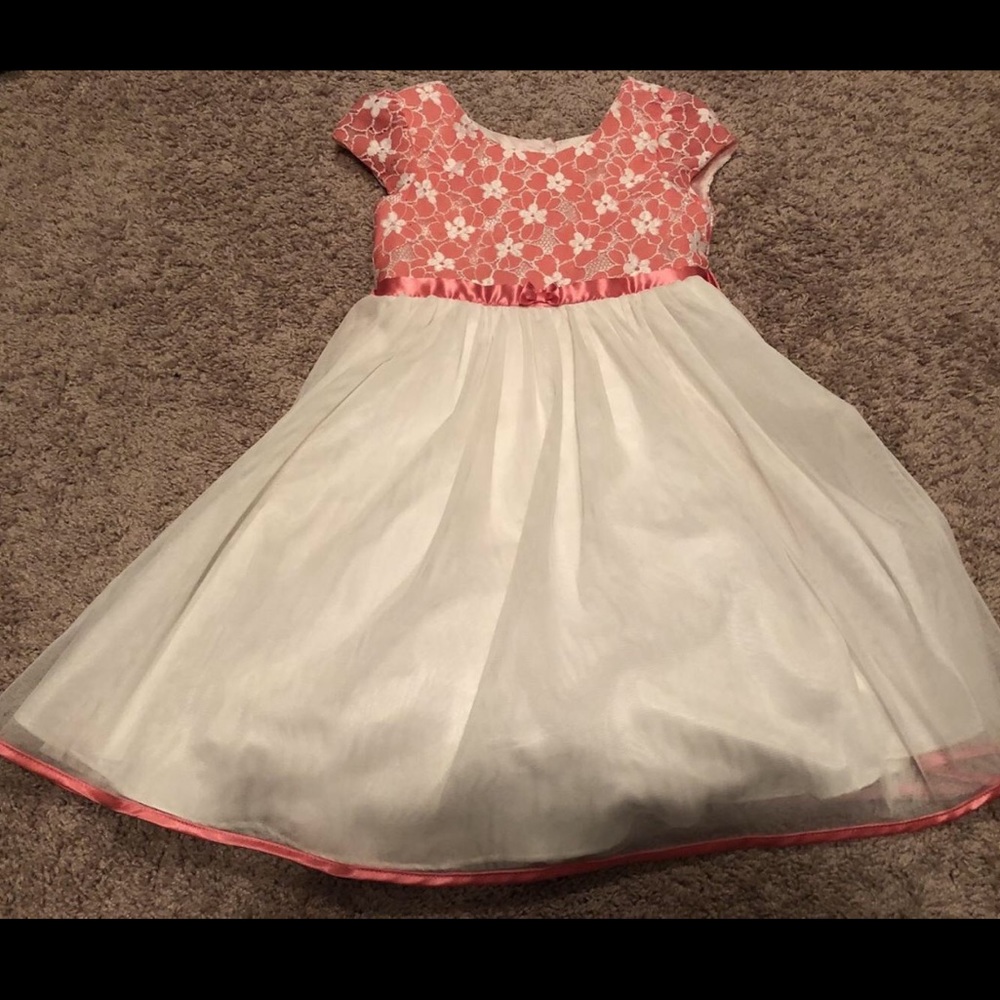 Coral Easter Dress Girls size 7